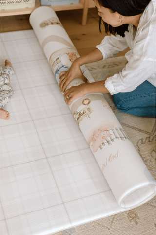 Padded Play Mat - On The Farm & Plaid