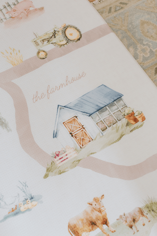 Padded Play Mat - On The Farm & Plaid