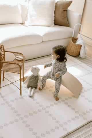 Padded Play Mat - Hydrangeas & Quilted Floral (by Solange Pilote)