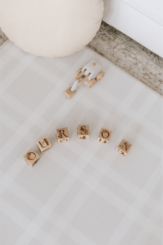 Padded Play Mat - Hopscotch & Stone Check