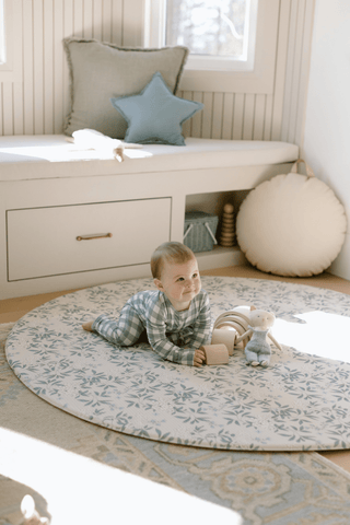 Padded Play Mat - Hydrangeas & Quilted Floral (by Solange Pilote)