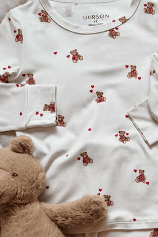 Two Piece Sleep Set - Love Bears
