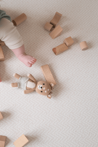 Padded Play Mat - Checkers & Herringbone