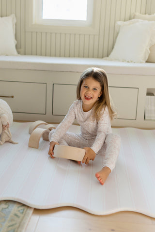 Two Piece Sleep Set - Pink Bows & Bunnies