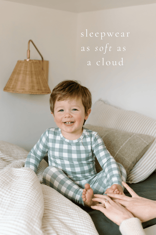 Two Piece Sleep Set - Sage Gingham