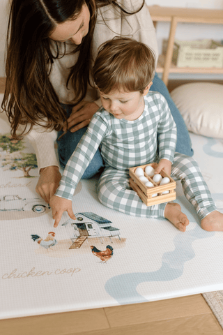 Two Piece Sleep Set - Sage Gingham