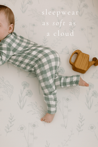 Bamboo Sleeper - Sage Gingham
