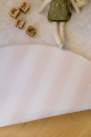 Padded Play Mat - Pink Bows & Bunnies
