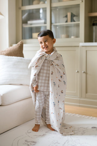 Organic Cotton Swaddle Blanket - Circus