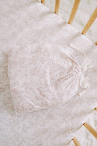 Crib Sheet - Pink Bows & Bunnies