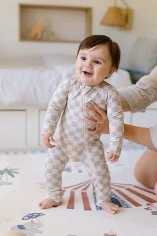 Bamboo Sleeper - Tan Check