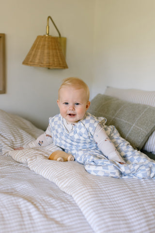 Bamboo Sleep Sac - Blue Check