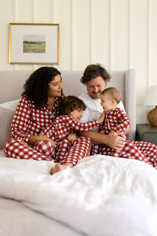 Two Piece Sleep Set - Red Gingham