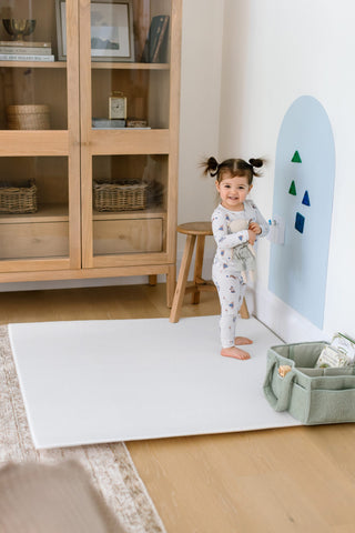 Padded Play Mat - Checkers & Herringbone