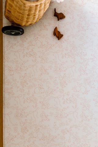 Padded Play Mat - Pink Bows & Bunnies (Preorder for January 2026)