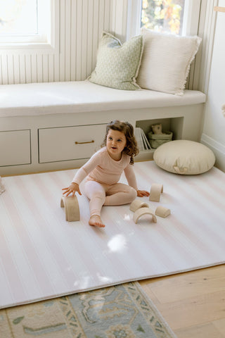 Padded Play Mat - Pink Bows & Bunnies (Preorder for January 2026)