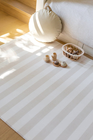 Padded Play Mat - Little Town & Latte Stripe