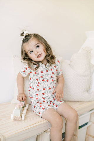 Short Sleeve Sleep Set - Summer Strawberries (by Solange Pilote)