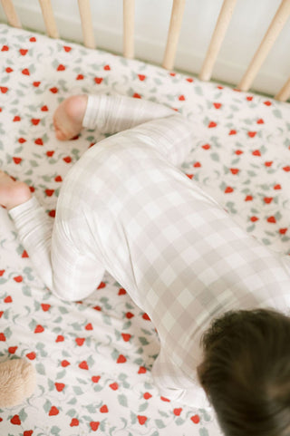 Bamboo Sleeper - Oat Gingham