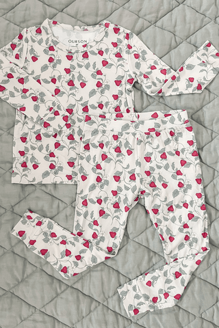 Two Piece Sleep Set - Summer Strawberries (by Solange Pilote)