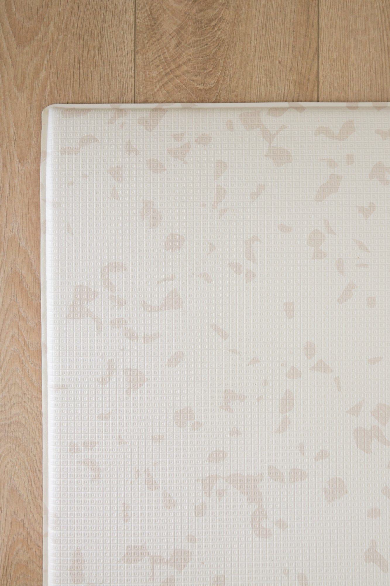 Padded Play Mat - Taupe Squares & Terrazzo